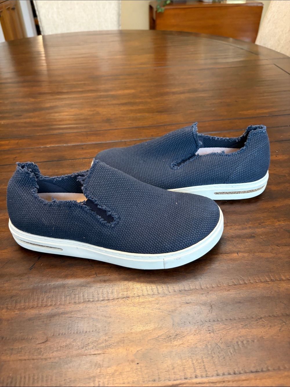 Birkenstock Blue SlipOns Woman US 7 ACS